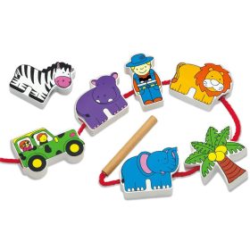 VIGA-Wooden-Threading-Game-Intertwining-Blocks-Safari-ZOO-Montessori-1