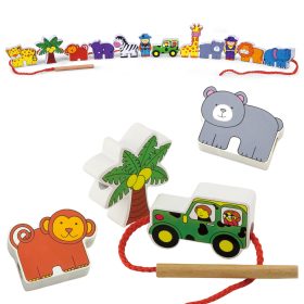 VIGA-Wooden-Threading-Game-Intertwining-Blocks-Safari-ZOO-Montessori-3
