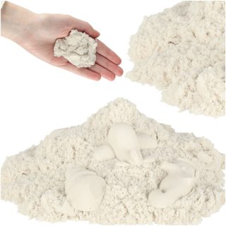 Vaikiškas smėlis 1 kg maišelyje baltas