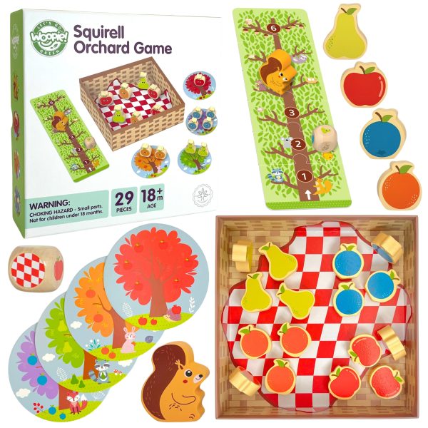 WOOPIE-GREEN-Squirrel-in-the-Orchard-Family-Board-Game-FSC WOOPIE GREEN Squirrel in the Orchard Family Board Game FSC