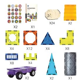 WOOPIE-Magnetic-Blocks-3D-Set-Castle-Vehicles-71pcs-3