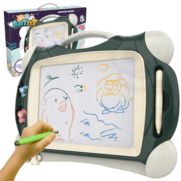 WOOPIE-Magnetic-Color-Marker-Board-2-Green-Stamps WOOPIE Magnetic Color Marker Board + 2 Green Stamps