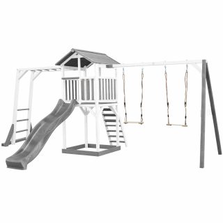AXI Wooden Playground Tower with Double Swing