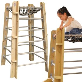 CLASSIC WORLD EDU Wooden Climbing Tower Ladder 360 Certificate