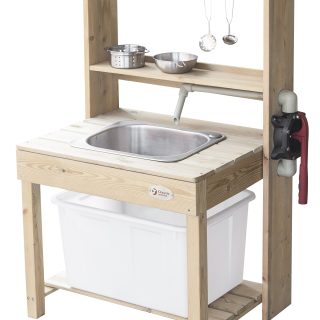 CLASSIC WORLD EDU Wooden Sink Mud Kitchen XXL with Water Circulation
