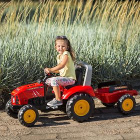 FALK-Red-Supercharger-Pedal-Tractor-with-Trailer-Openable-for-ages-3-7-1 Openable