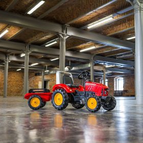 FALK-Red-Supercharger-Pedal-Tractor-with-Trailer-Openable-for-ages-3-7-2 for ages 3-7