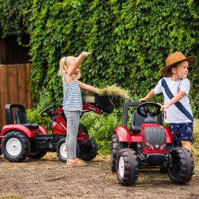 FALK-Valtra-S4-Pedal-Tractor-with-Bucket-and-Trailer-3-7-years-2