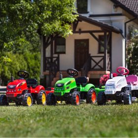 FALK-X-Tractor-Green-with-Trailer-Horn-2-5-Years-2