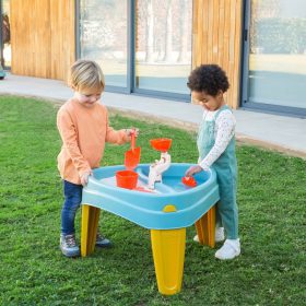 FEBER-CASUAL-3in1-Water-Table-with-Cover-Sandbox-Desk-Picnic-Table-Accessories-1