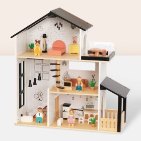 TOOKY-TOY-Wooden-Doll-House-25-Pieces-1