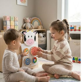 VIGA-Wooden-Manipulative-Board-Cow-FSC-Montessori-Certificate-2