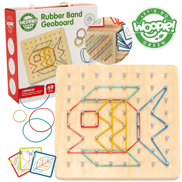 WOOPIE-GREEN-Geoplan-with-Rubber-Bands-Wooden-Puzzle-69-Pieces-FSC-Certified WOOPIE GREEN Geoplan with Rubber Bands Wooden Puzzle 69 Pieces FSC Certified