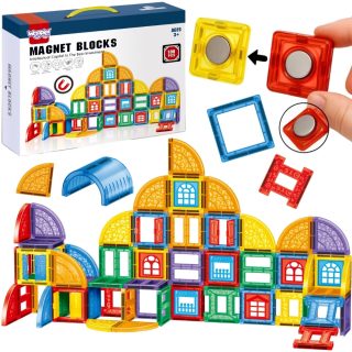 WOOPIE Magnetic Construction Blocks 3D Educational Set Castle 100pcs.