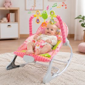 WOOPIE-BABY-Pink-Vibration-Rocker-with-Arch-1