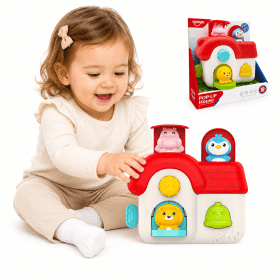 WOOPIE Interactive Pop-Up Animal House Manipulative Toy 18m+