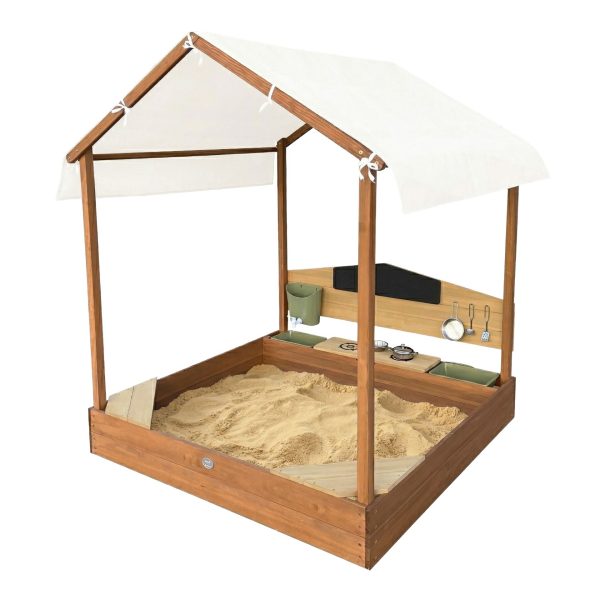 AXI-Meli-Sandbox-House-with-a-White-Roof-Mud-Garden-Kitchen AXI Meli Sandbox House with a White Roof Mud Garden Kitchen