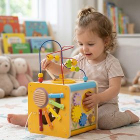 Viga-PolarB-Wooden-Educational-Cube-5-in-1-Motor-Loop-Labyrinth-Sorter-1